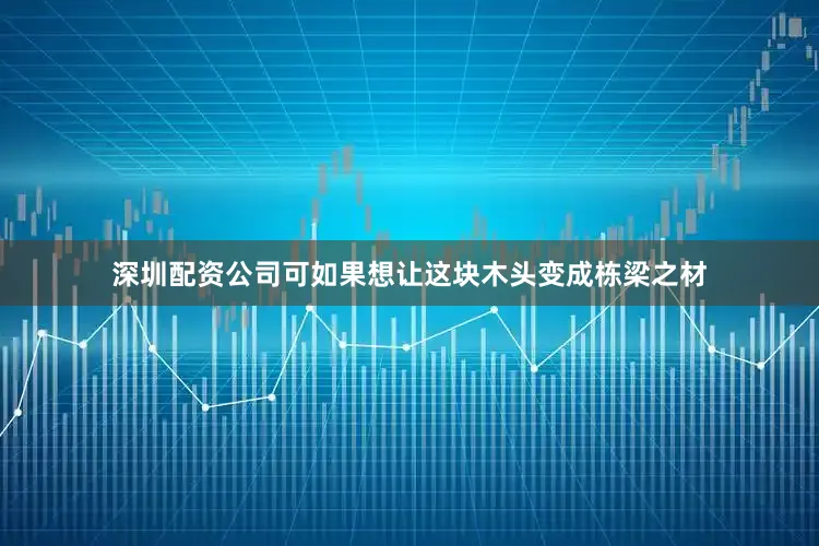 深圳配资公司可如果想让这块木头变成栋梁之材